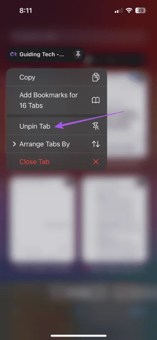Tabbladen vastzetten in Safari op iPhone, iPad en Mac