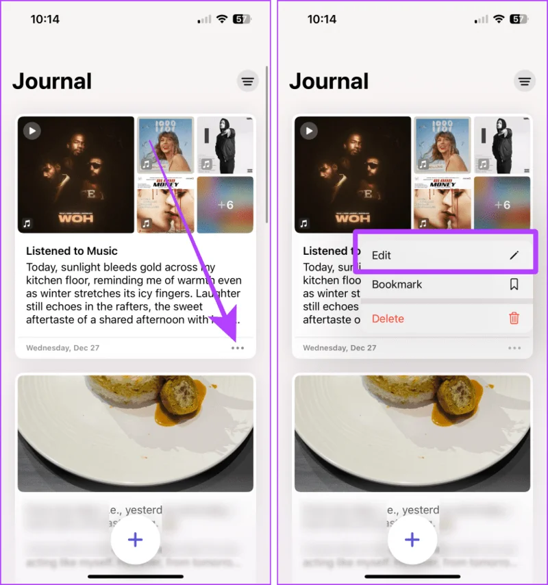 Hoe u de Journal-app op uw iPhone gebruikt