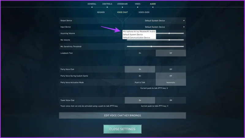 Cómo arreglar el chat de voz de Valorant o el micrófono que no funciona en Windows