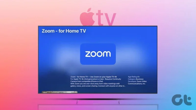 Comment utiliser l'application Zoom sur Apple TV 4K