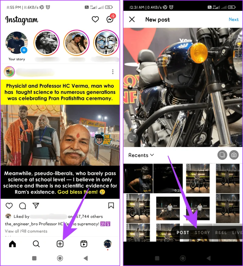 Come taggare/menzionare qualcuno nella storia di Instagram senza che venga mostrato