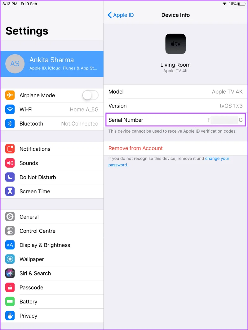 7 façons de trouver le numéro de série de l'Apple TV