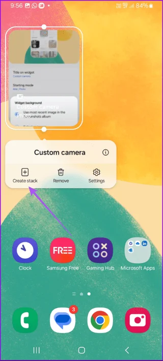 Come aggiungere un widget fotocamera personalizzato sui telefoni Samsung Galaxy