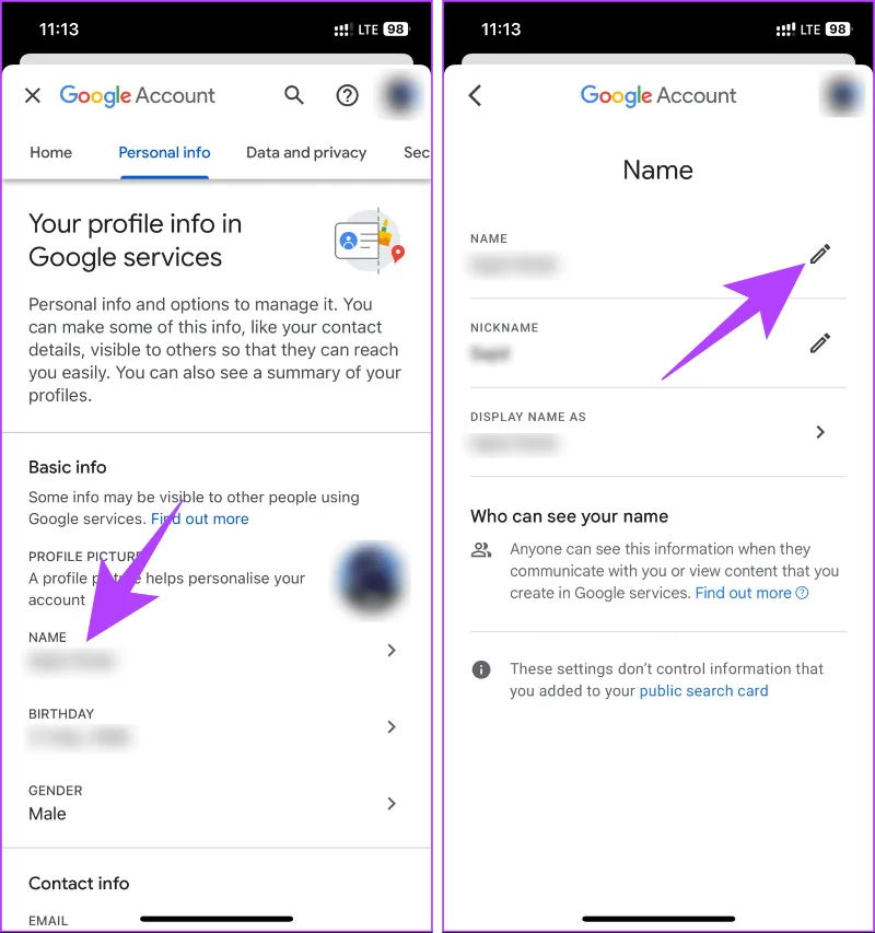 Come cambiare il nome Gmail su desktop e dispositivi mobili