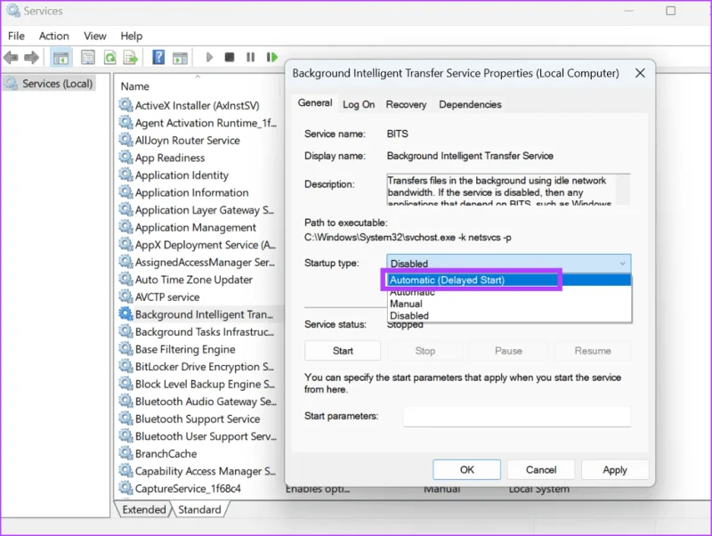 9 soluciones para el problema 'El servicio de transferencia inteligente en segundo plano sigue deteniéndose' en Windows 10 y 11