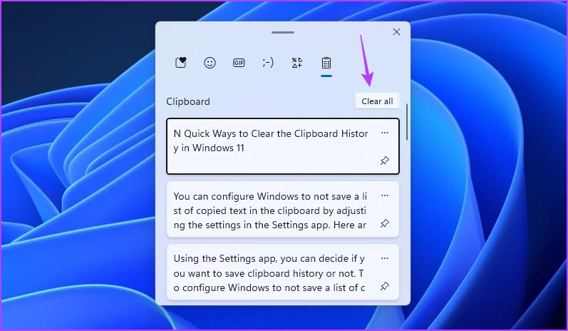 4 melhores maneiras de limpar o histórico da área de transferência no Windows 11
