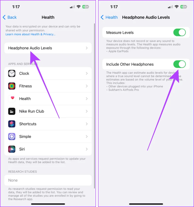 Hoe de decibellen op de iPhone te meten