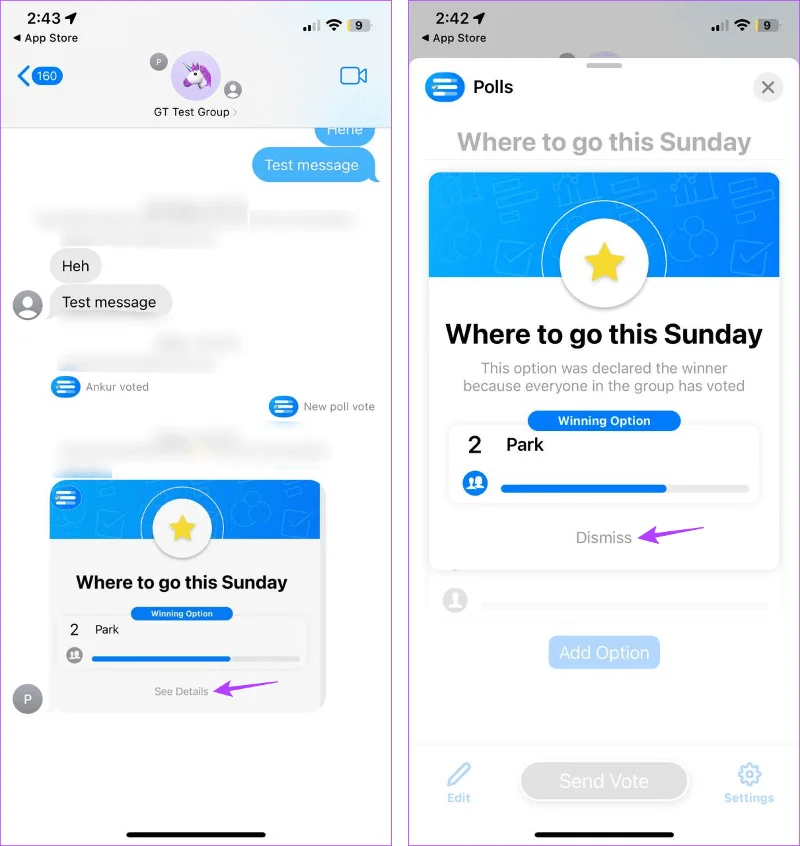 Cómo crear una encuesta en iMessage en iPhone y iPad