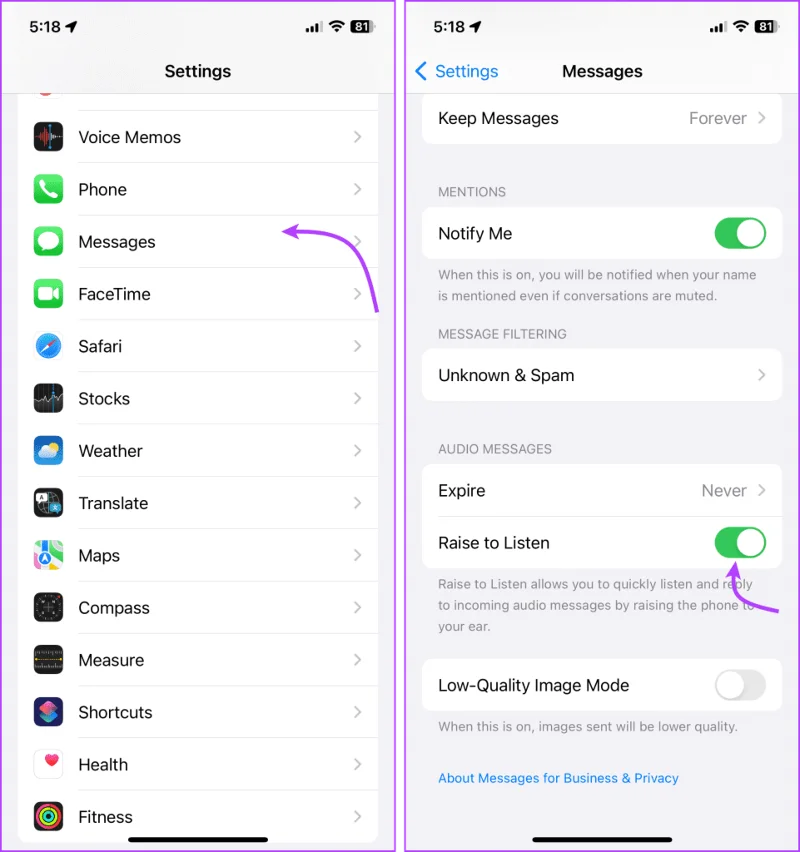 Een spraakbericht verzenden op de iPhone (iOS 17 bijgewerkt)