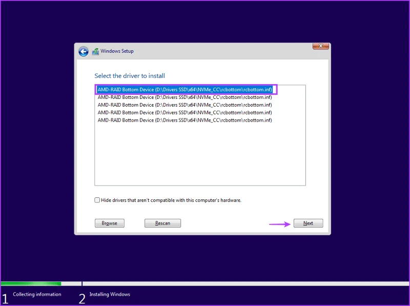 Las 7 soluciones principales para "No se encontraron controladores de dispositivo" al instalar Windows 10 u 11