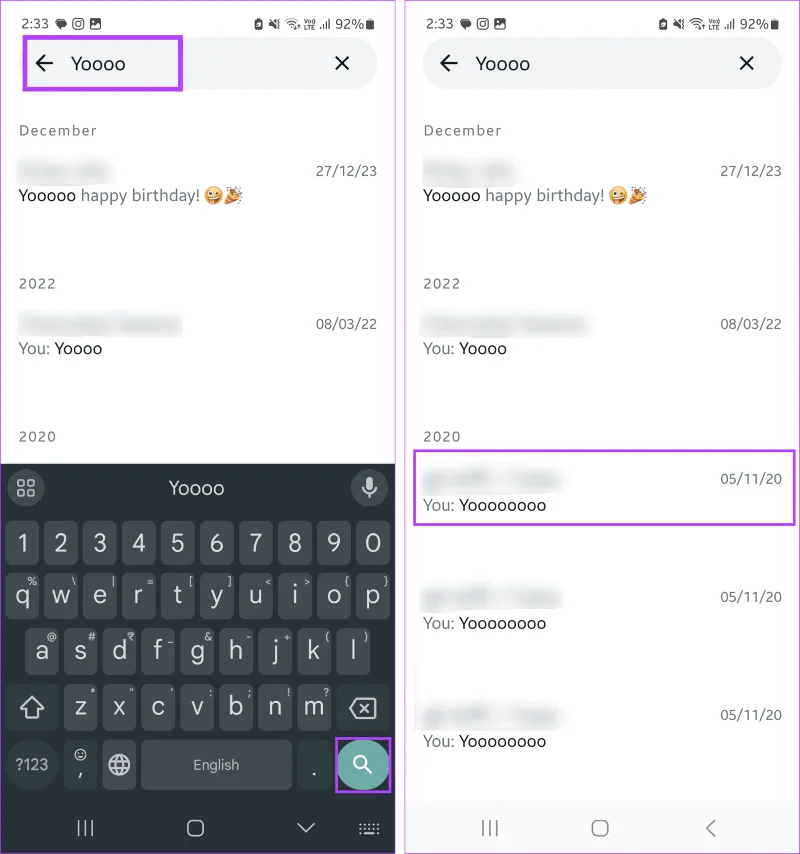 Hoe u naar berichten kunt zoeken op WhatsApp