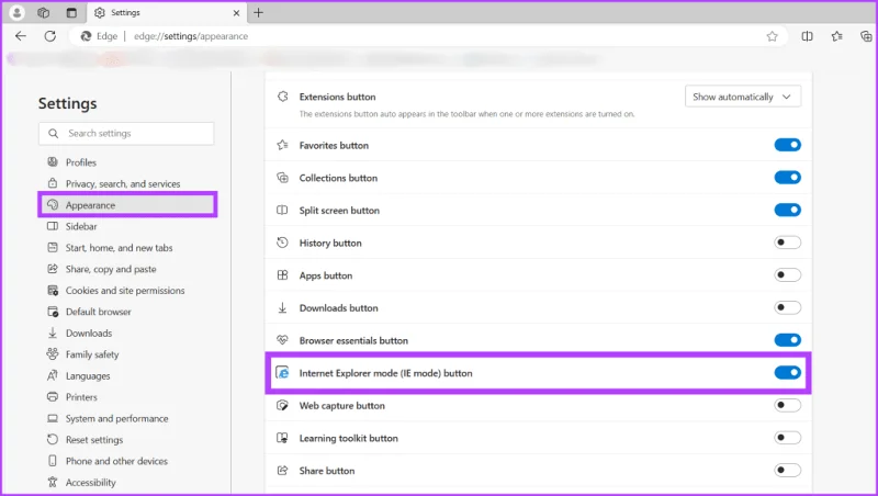 Hoe u de Internet Explorer-modus in Microsoft Edge in Windows in- of uitschakelt