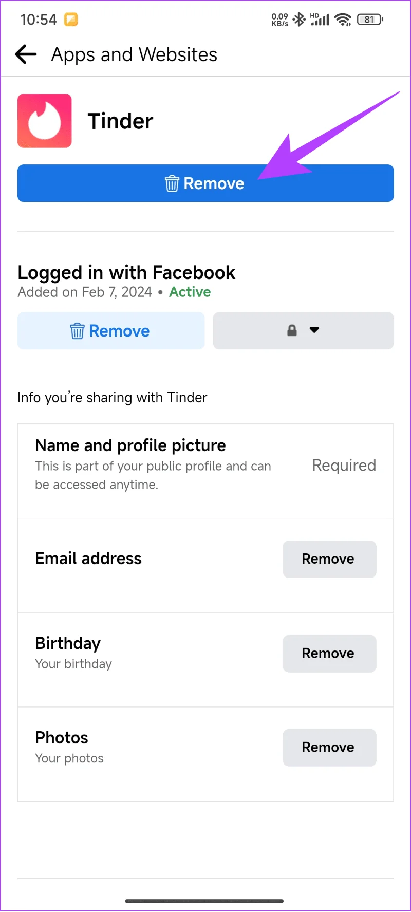 Comment réinitialiser le compte Tinder, les likes, les balayages et les correspondances