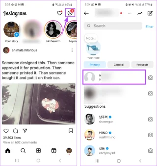 Comment ne plus voir ou ne pas lire les messages sur Instagram