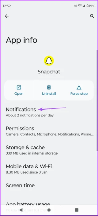 Come modificare il suono delle notifiche di Snapchat