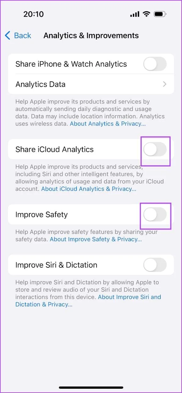 Wat zijn iPhone Analytics-gegevens en hoe u deze kunt in- of uitschakelen