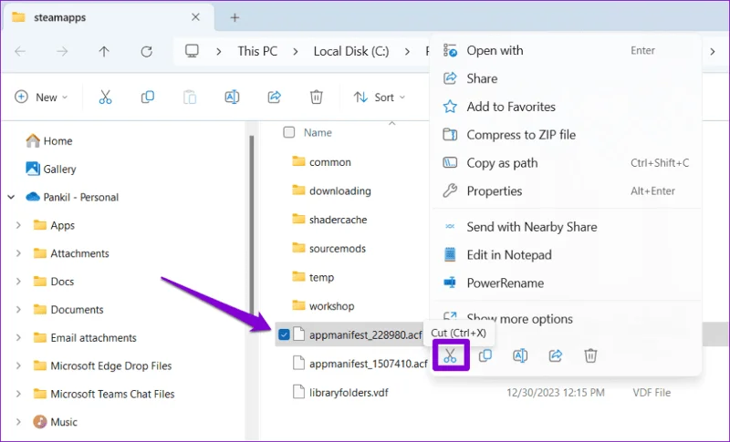 Top 6 des correctifs pour Steam n'affichant pas les jeux installés dans la bibliothèque sous Windows