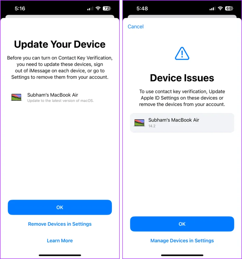 ¿Qué es la verificación de clave de contacto en iMessage y cómo usarla?