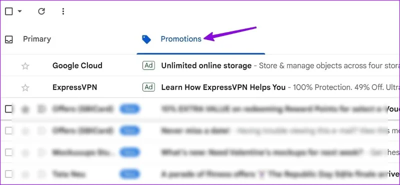 Come eliminare tutte le promozioni in Gmail