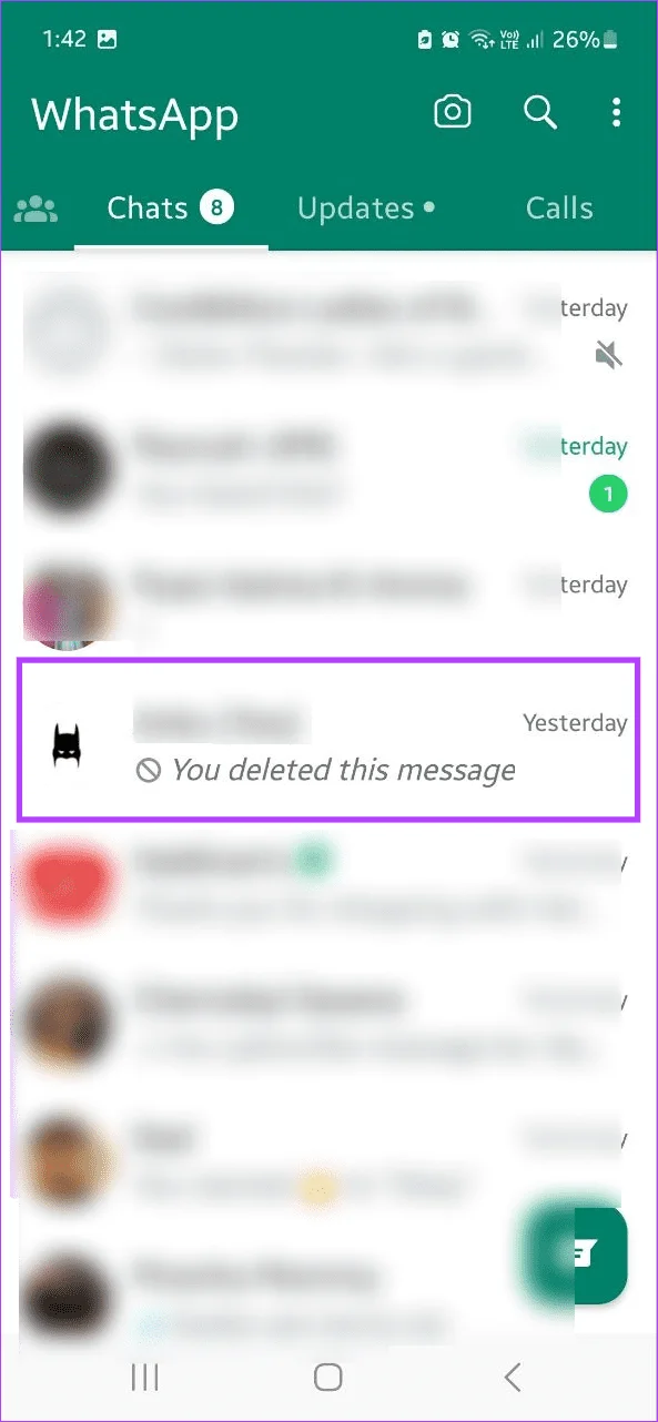 Comment envoyer un message vide sur WhatsApp
