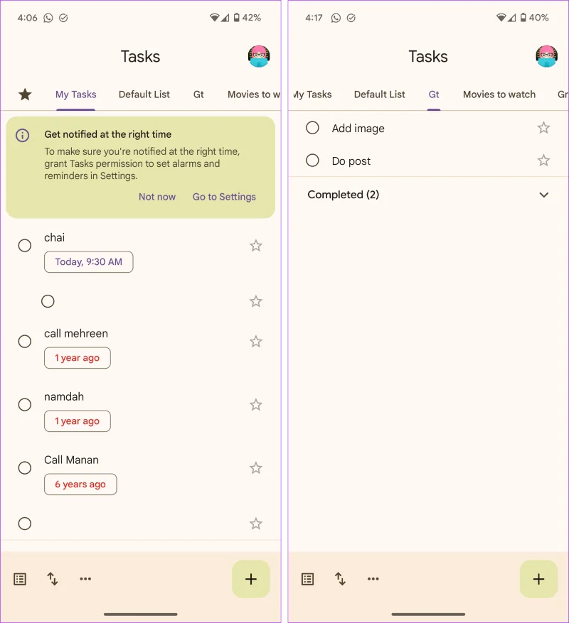 Google Tasks vs Google Keep: cuál es mejor