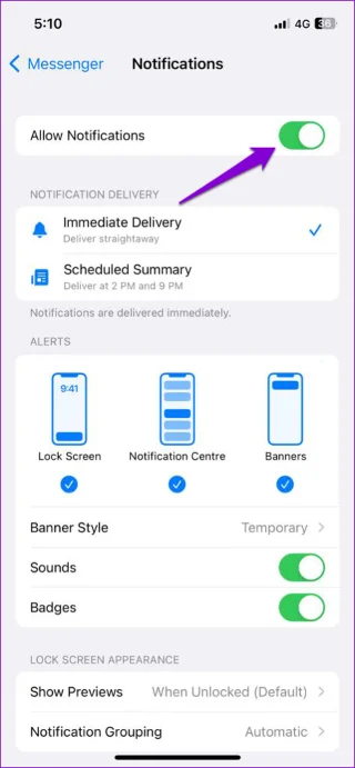 Les 7 meilleures façons de corriger la notification Facebook Messenger ne disparaîtront pas