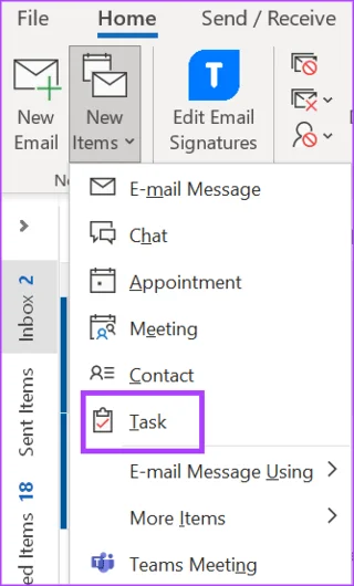 5 façons de créer une tâche dans Microsoft Outlook