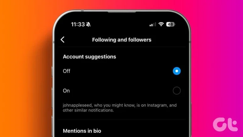 Come disattivare Segui i suggerimenti su Instagram