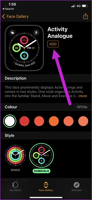 Come mostrare i passaggi sul quadrante di un Apple Watch