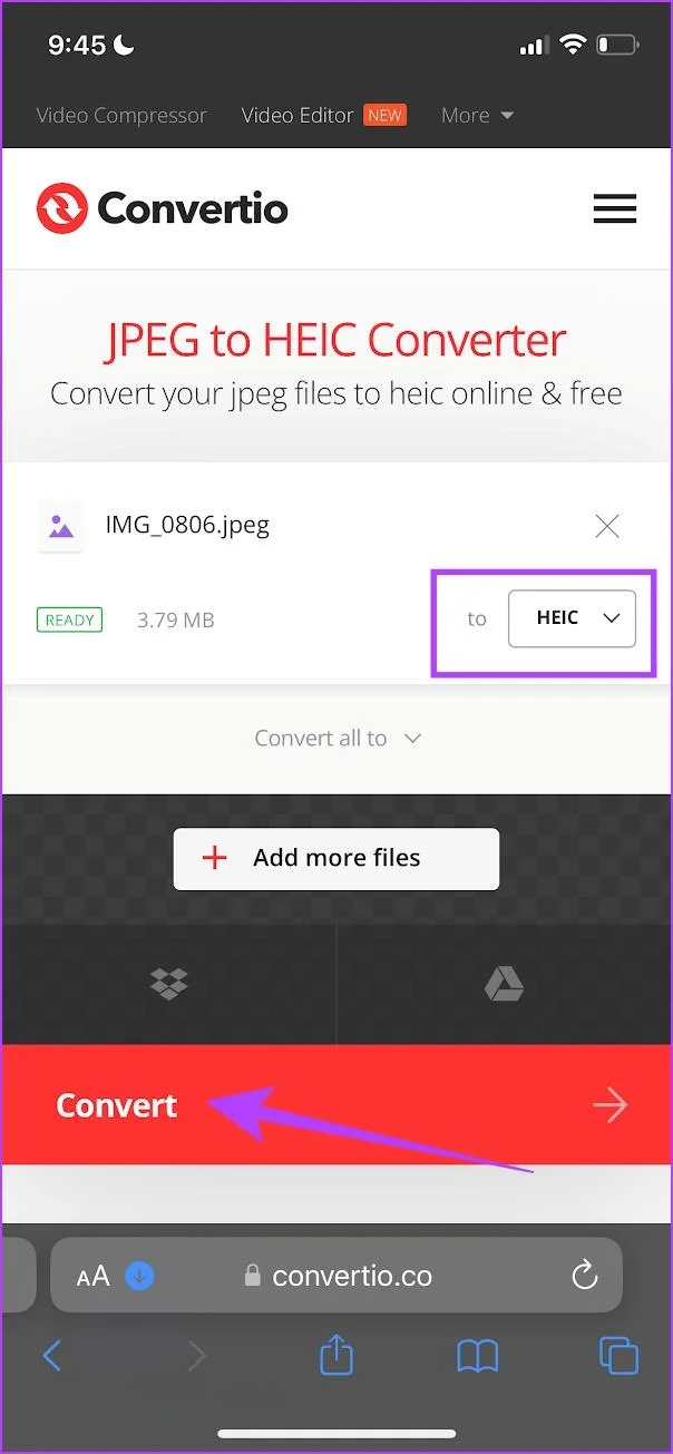 Comment convertir facilement des images JPG en images HEIC sur iPhone