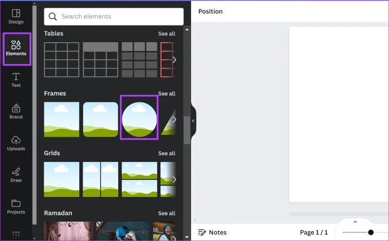Comment recadrer des images en formes dans Canva