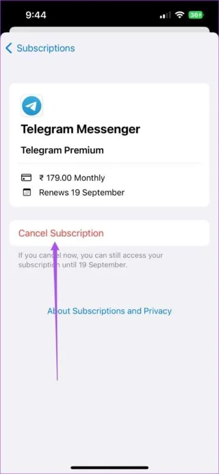 Come annullare l'abbonamento Telegram Premium su qualsiasi dispositivo