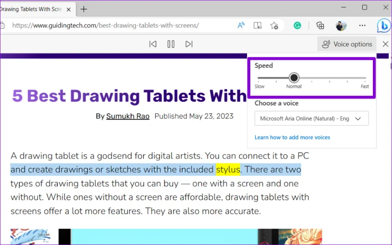 Hoe de voorleesfunctie in Microsoft Edge te gebruiken