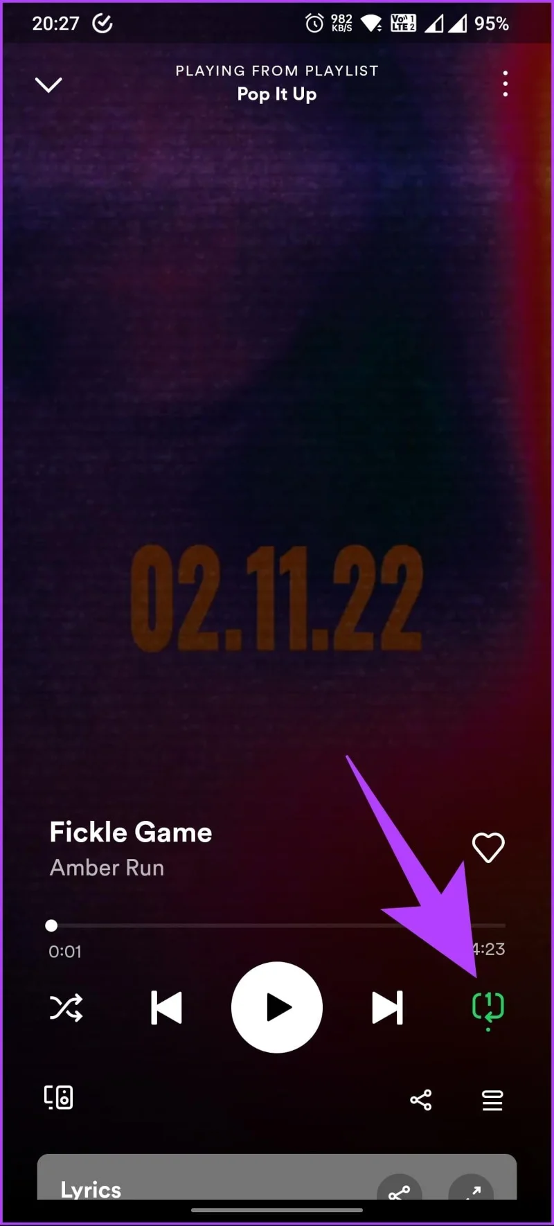 Een nummer op Spotify herhalen zonder handmatige tussenkomst
