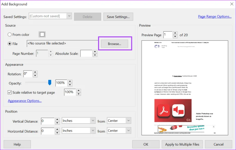 Comment ajouter et modifier un arrière-plan PDF à l'aide d'Adobe Acrobat