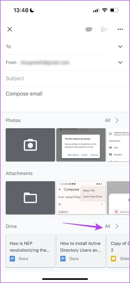 Bestanden bijvoegen in Gmail op iPhone en Android