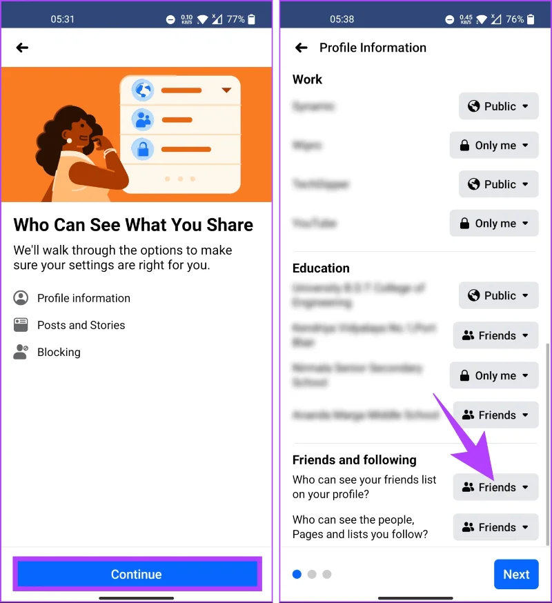 Impedisci agli amici di Facebook di vedere la tua attività e nascondila