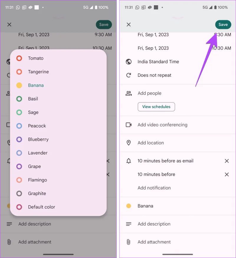 3 manieren om kleuren te veranderen in Google Agenda