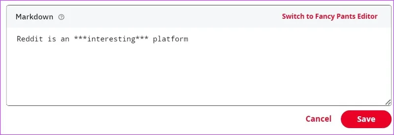 Come utilizzare la formattazione del testo su Reddit utilizzando la modalità Markdown