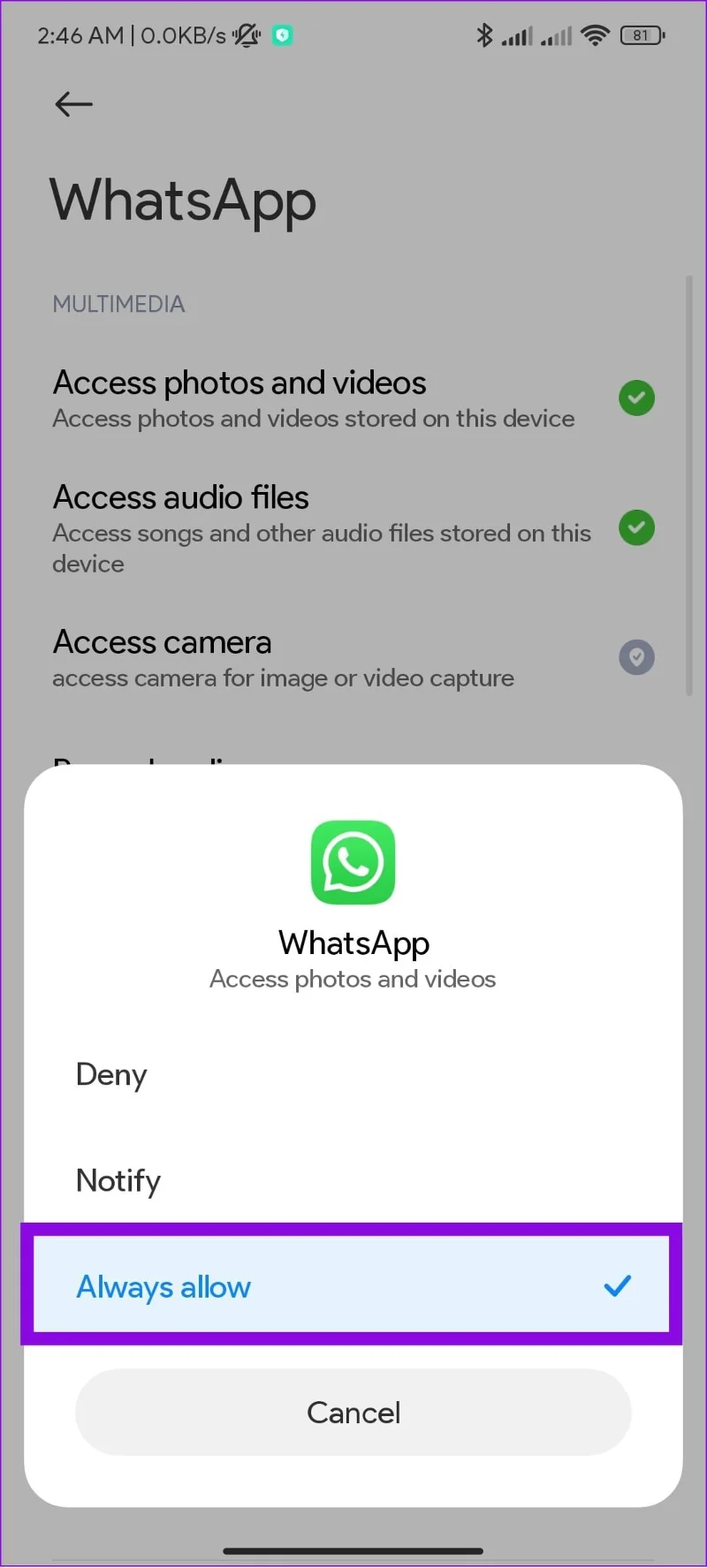 5 modi per correggere l'errore "Questo video non è disponibile" su WhatsApp