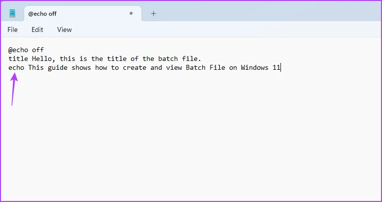 Cómo crear y ver archivos por lotes (BAT) en Windows 11