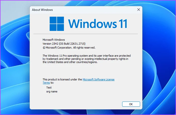 Número de compilación de Windows