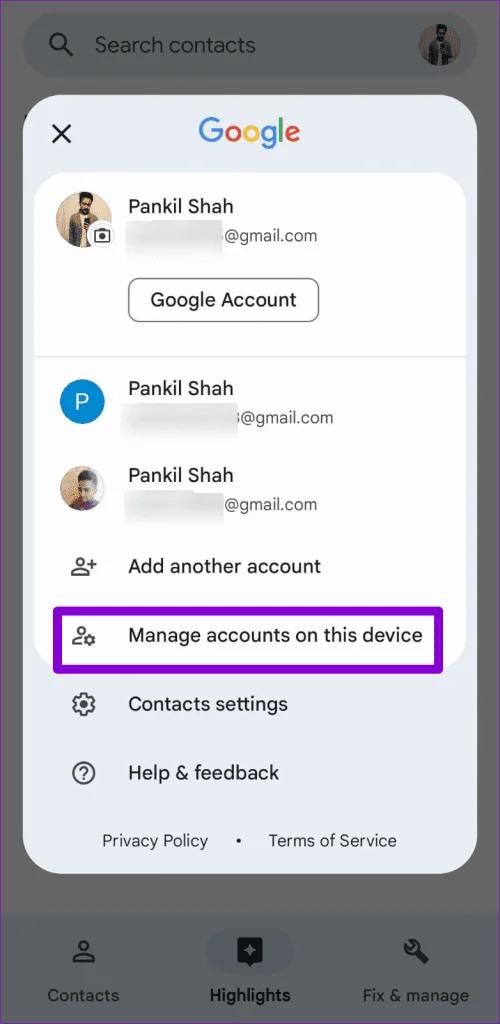 Top 6 manieren om contacten te repareren Zoeken werkt niet op Android