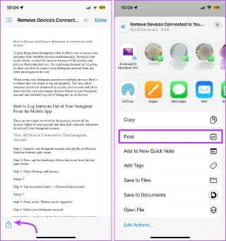 4 eenvoudige en snelle manieren om Word naar PDF te converteren op iPhone en iPad