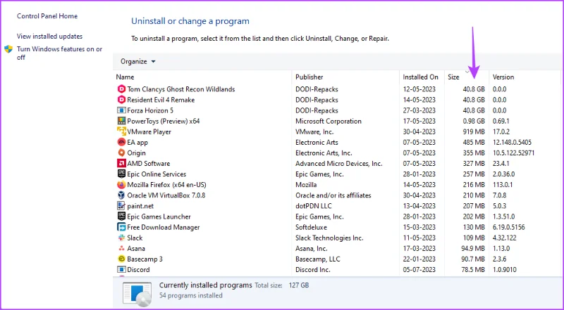 3 mejores formas de comprobar el tamaño de la aplicación en Windows 11