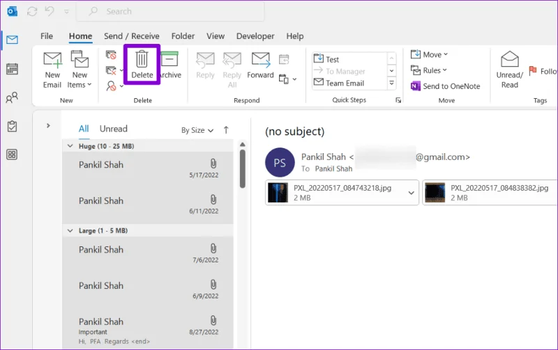 Cosa fare se la casella di posta di Outlook è piena