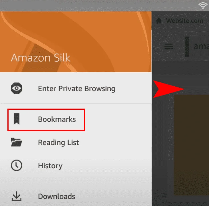 Amazon Fire: Bladwijzers Toevoegen/Verwijderen Voor Webpagina's