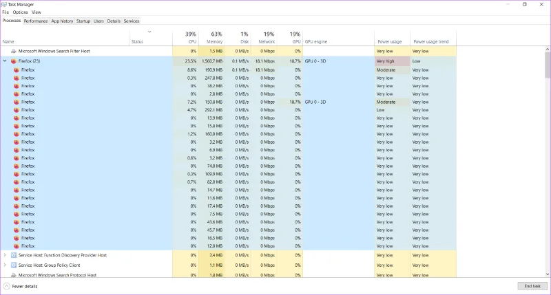Quel navigateur utilise le moins de RAM et de CPU sous Windows