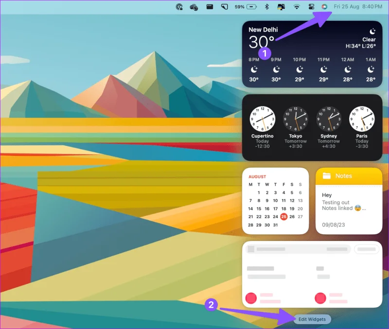 I 13 modi principali per correggere i widget che non funzionano o non si caricano su Mac