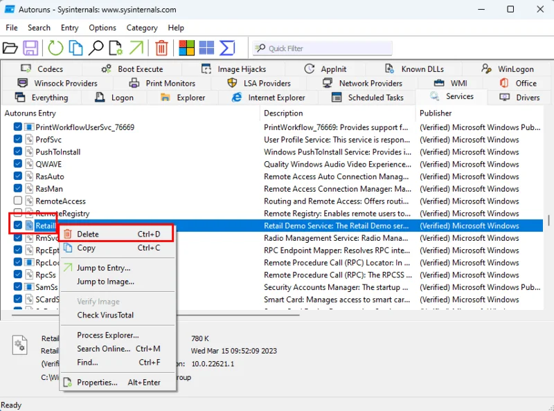 Cómo eliminar servicios de Windows en Windows 11